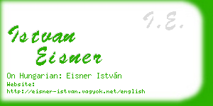 istvan eisner business card
