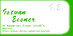 istvan eisner business card